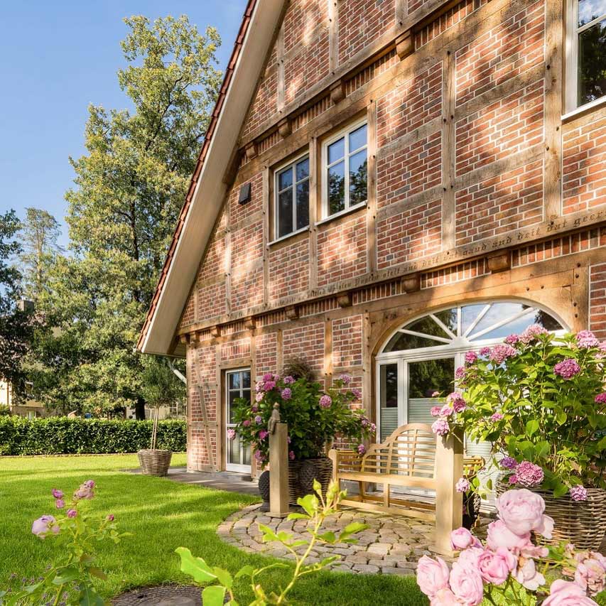 Außenaufnahme vom Heidjers Hus in Undeloh