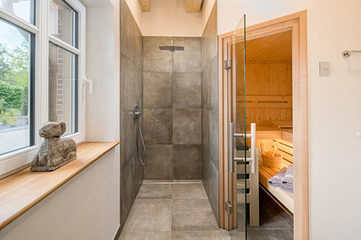 Die Sauna in Wohnung 1