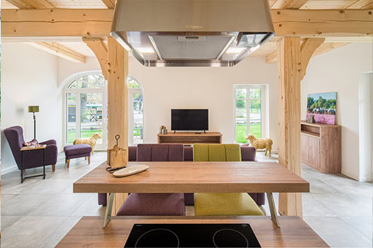 Wohn-Ess-Bereich in Wohnung 1