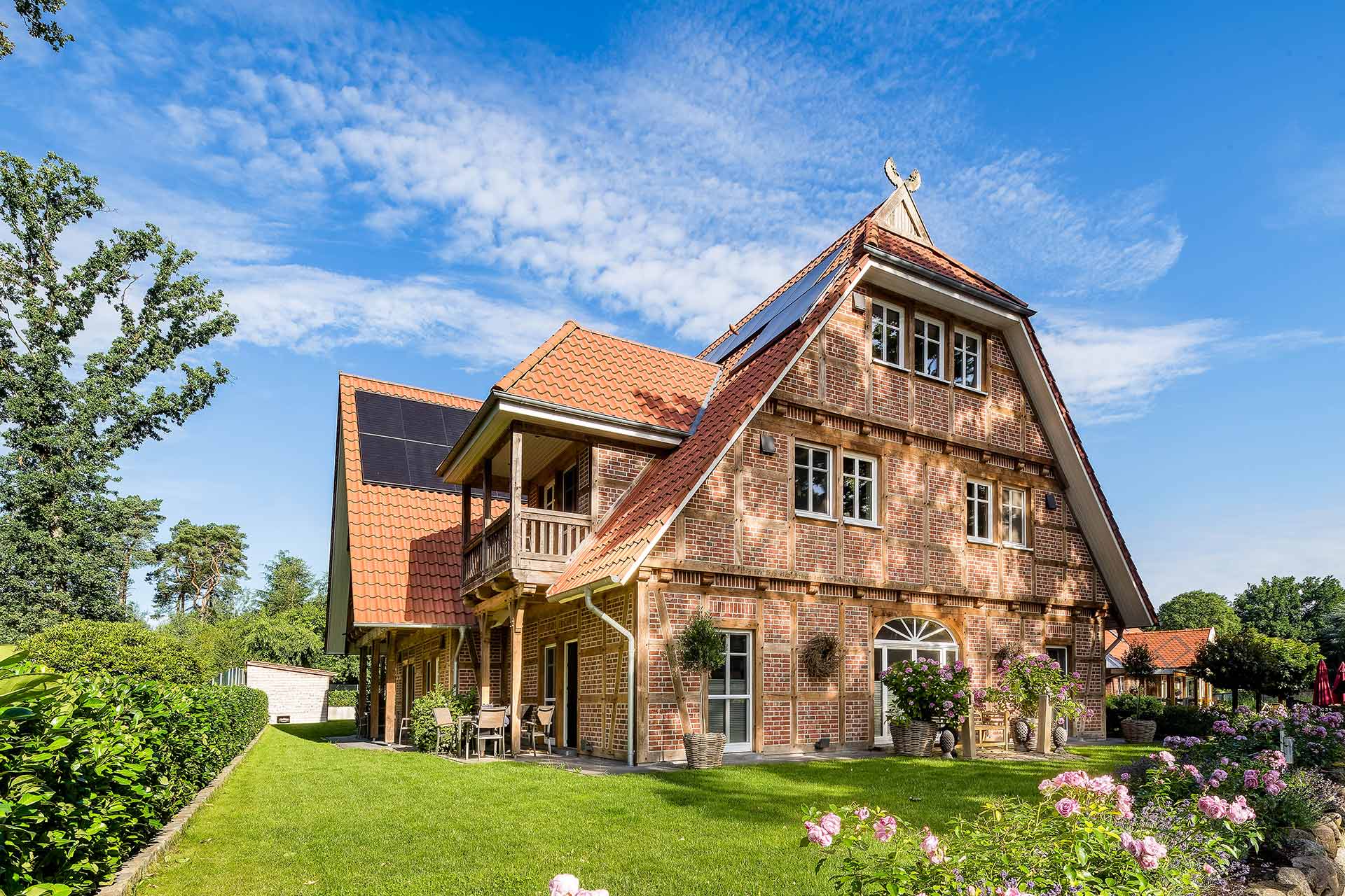 Außenaufnahme vom Heidjers Hus in Undeloh