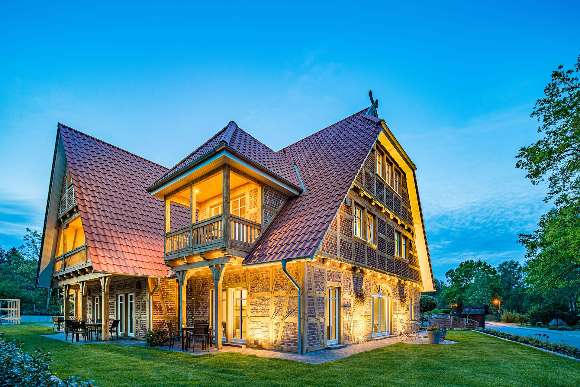 Außenaufnahme vom Heidjers Hus in Undeloh